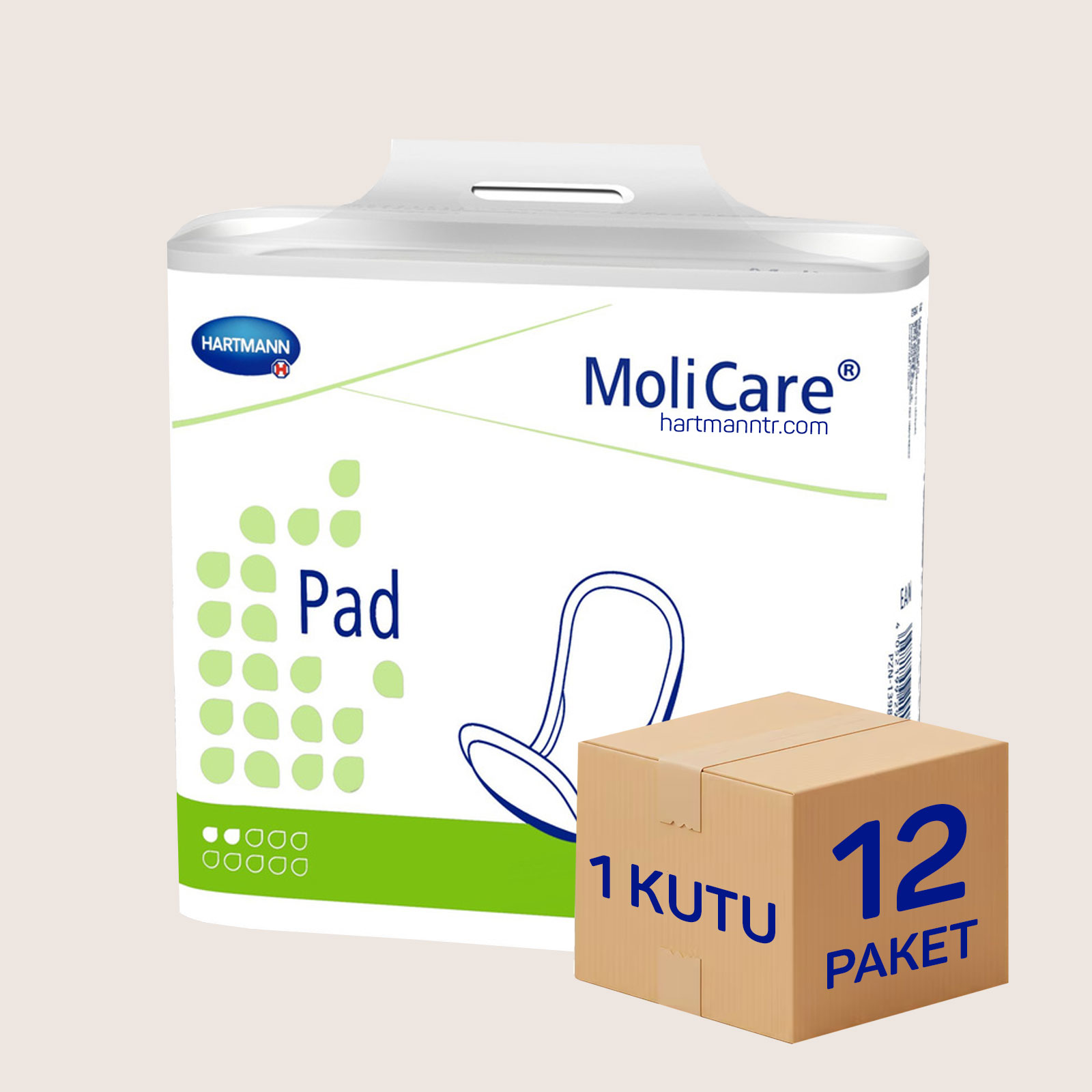 Hartmann MoliCare Pad 2 Damla – 12 Paket*28 Adet İnce Mesane Pedi