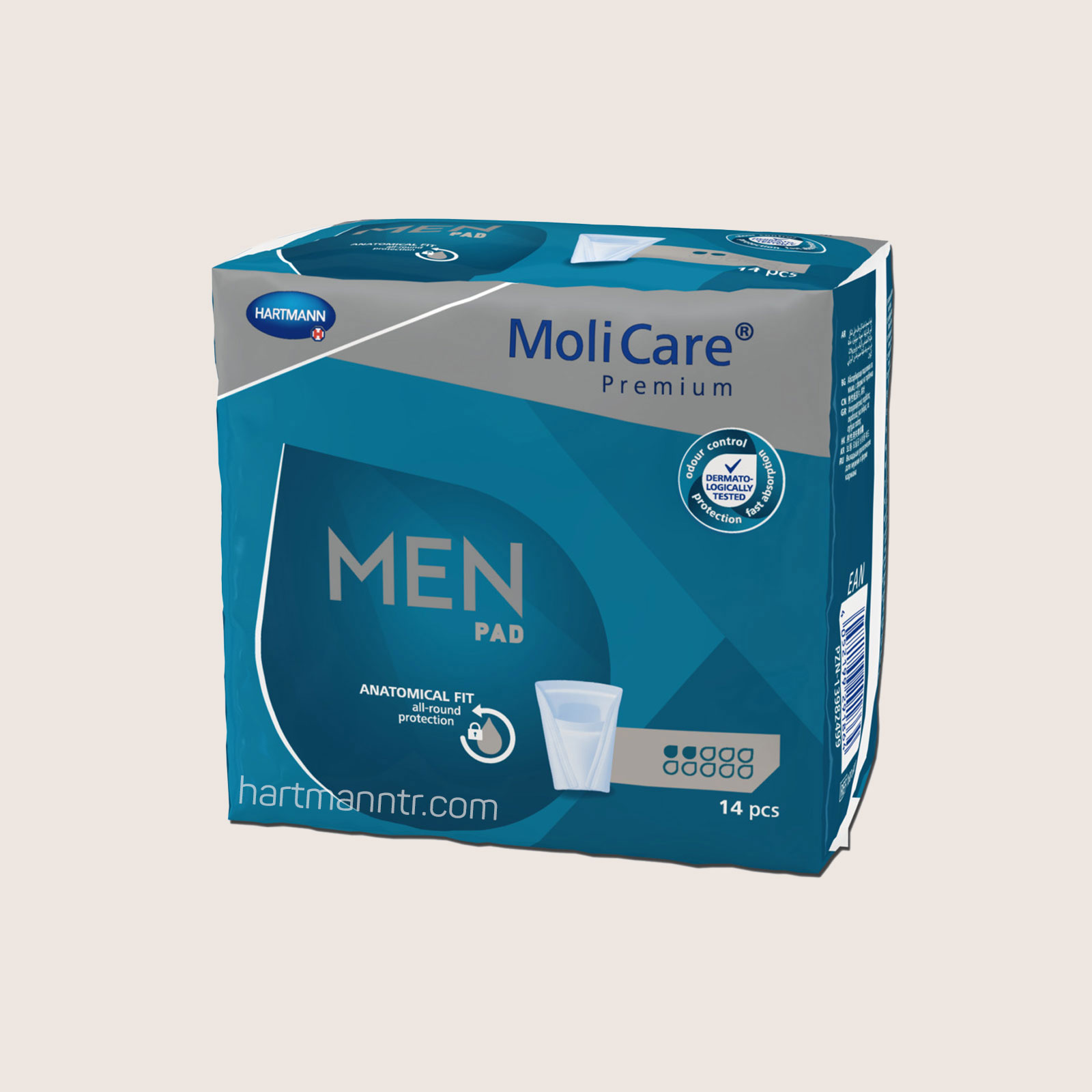 Hartmann MoliCare Premium Men Pad 2 Damla - Erkek Mesane Pedi (Aktif)
 - 14 Adet