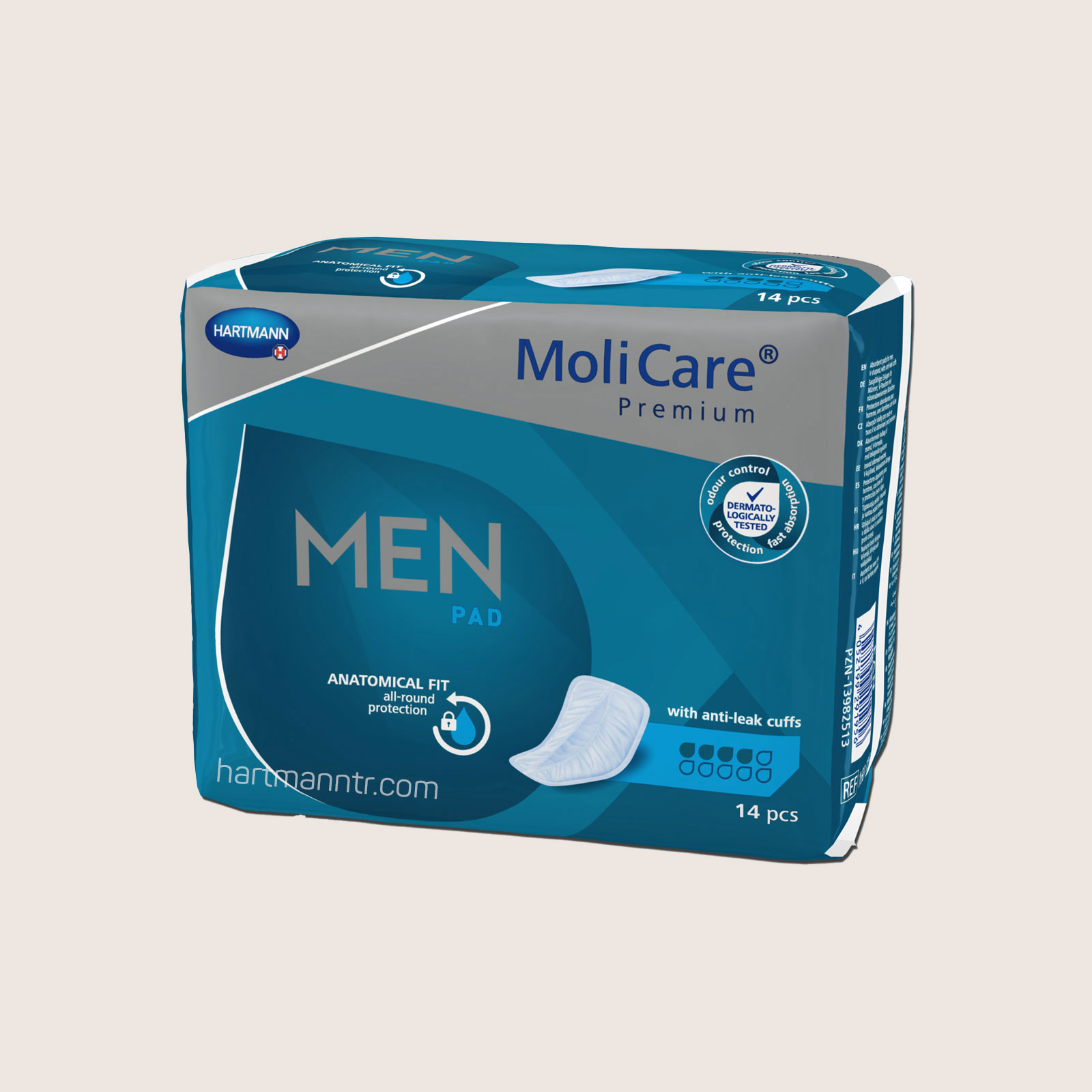 Hartmann MoliCare Premium Men Pad 4 Damla - Erkek Mesane Pedi (Koruma)
 - 14 Adet