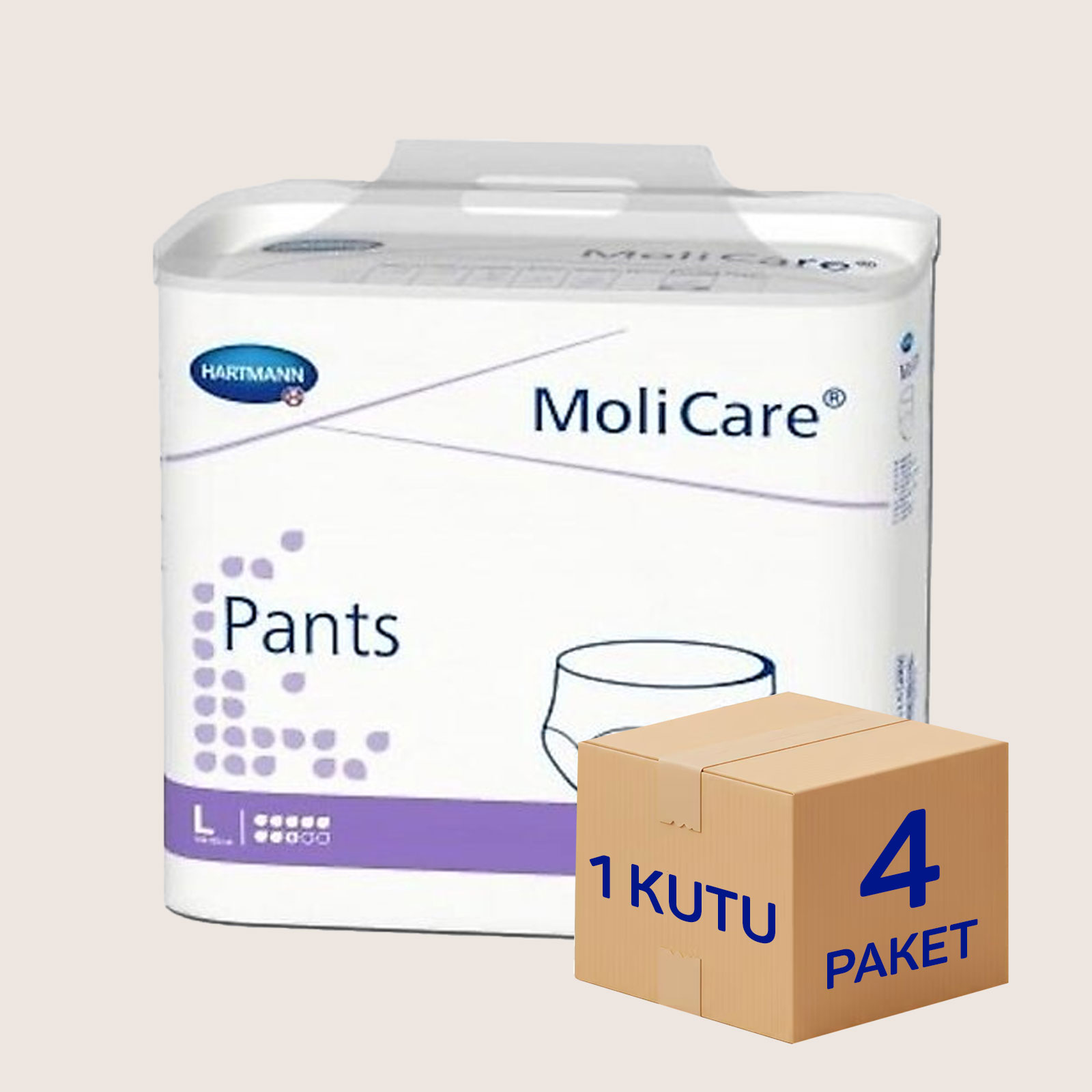 Hartmann MoliCare Premium Pants 8 Damla L Beden – 80 Adet Külot Tipi Yetişkin Hasta Bezi