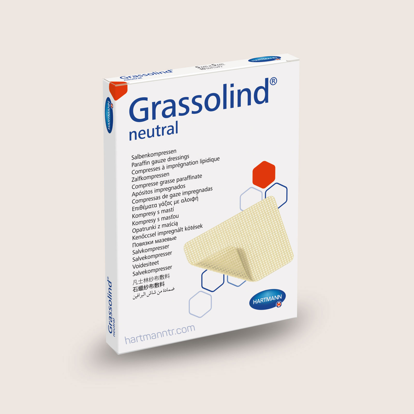 Hartmann Grassolind 5x5cm - Vazelinli Yara Temas Tabakası
