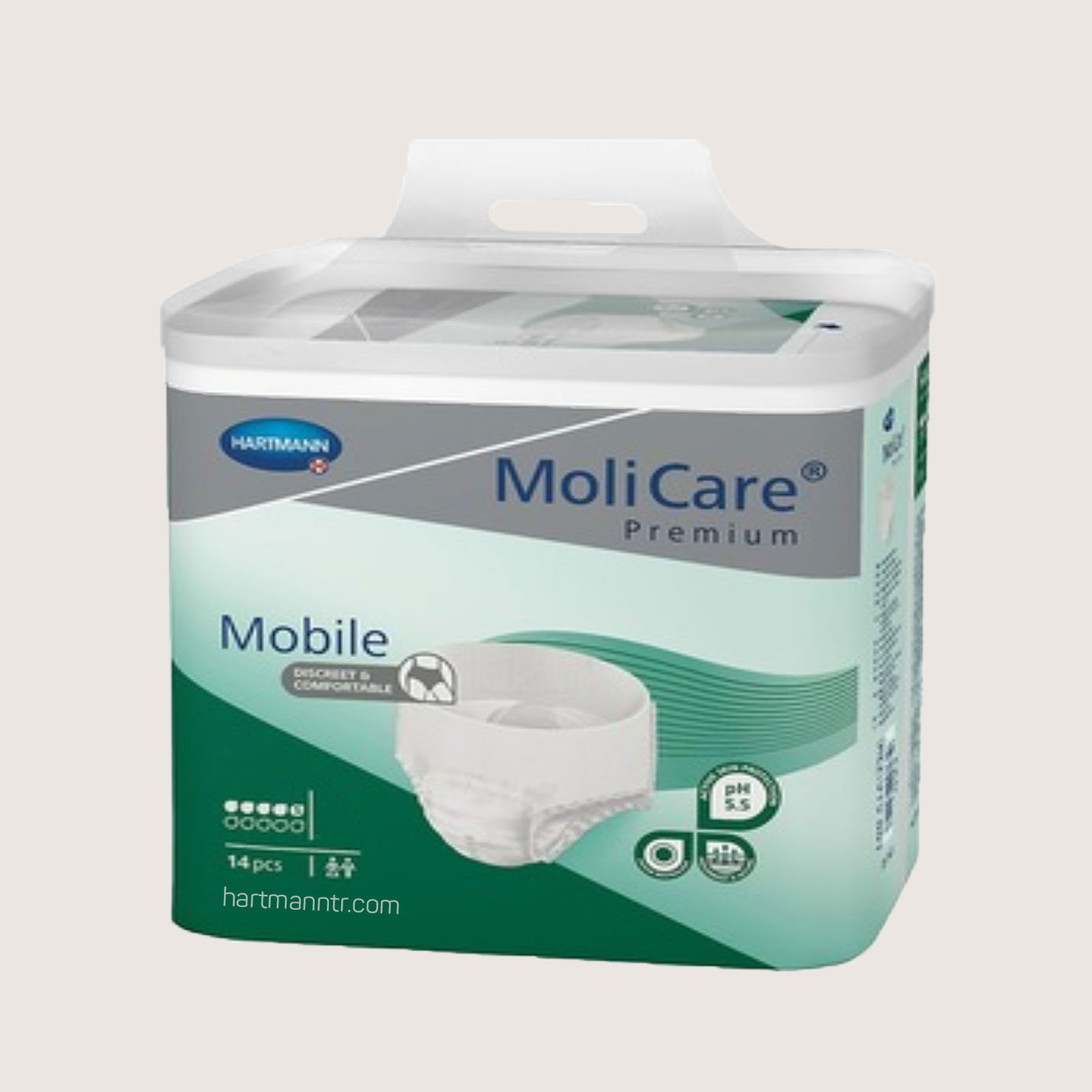 Hartmann MoliCare Premium Mobile 5 Damla M Beden – 14 Adet Külot Tipi Yetişkin Hasta Bezi