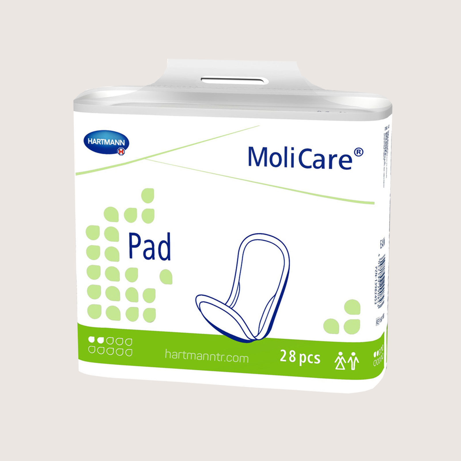 Hartmann MoliCare Pad 2 Damla – 28 Adet İnce Mesane Pedi