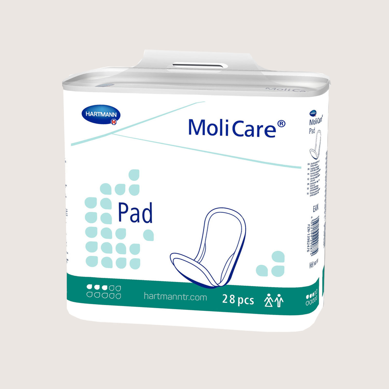 Hartmann MoliCare Pad 3 Damla – 28 Adet Orta Emicilikte Mesane Pedi