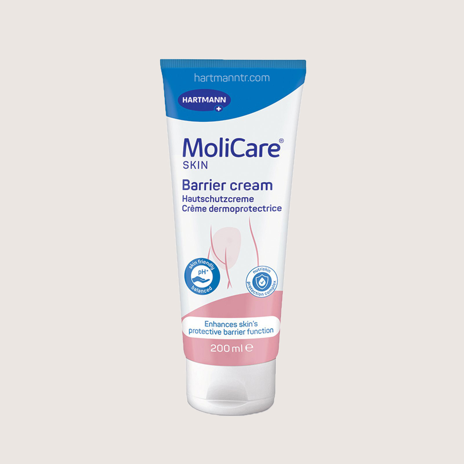 Hartmann MoliCare Skin Barrier Cream 200 ml – Çinko İçermeyen Cilt Koruyucu Bariyer Krem