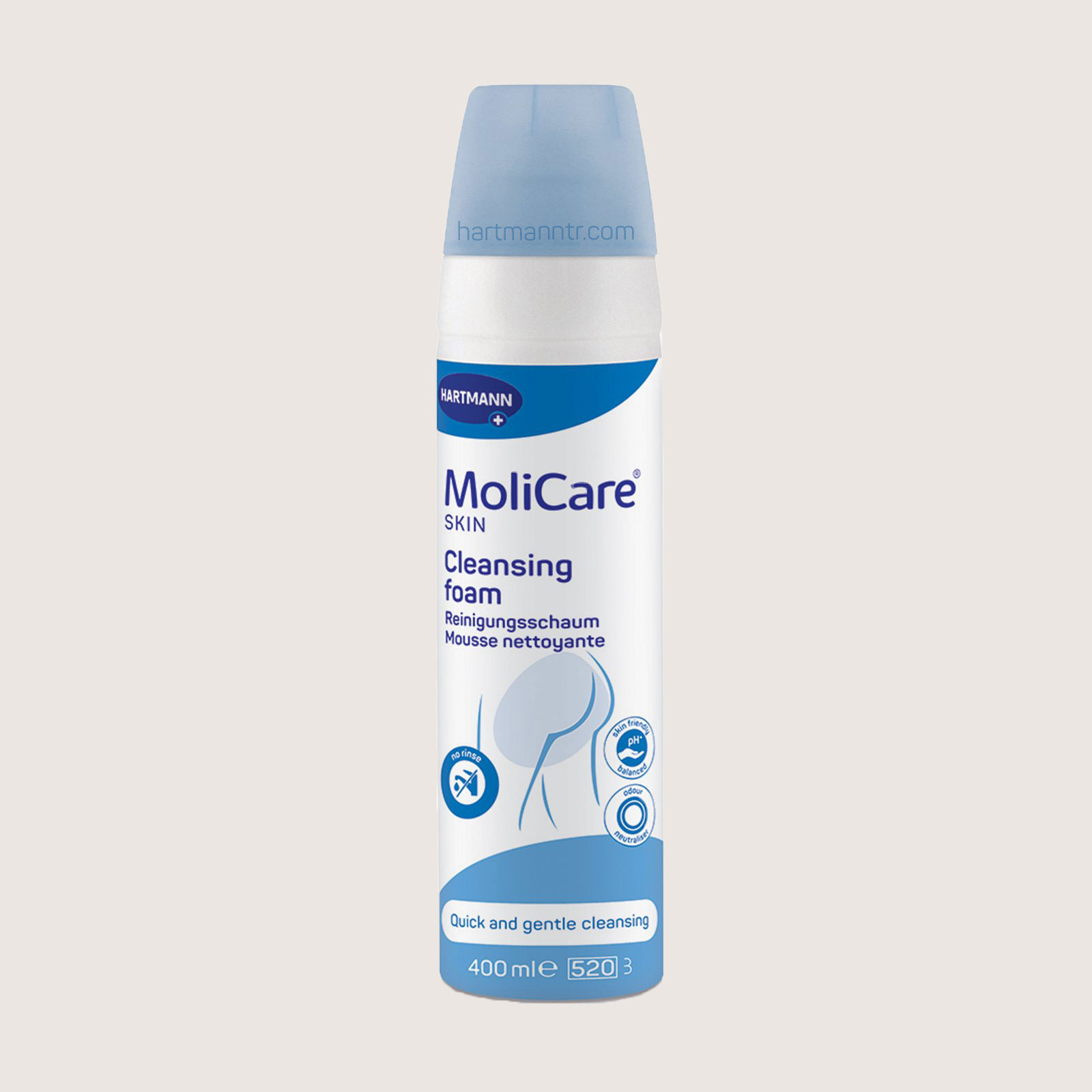 Hartmann MoliCare Skin Cleansing Foam 400 ml – Durulama Gerektirmeyen Temizlik Köpüğü