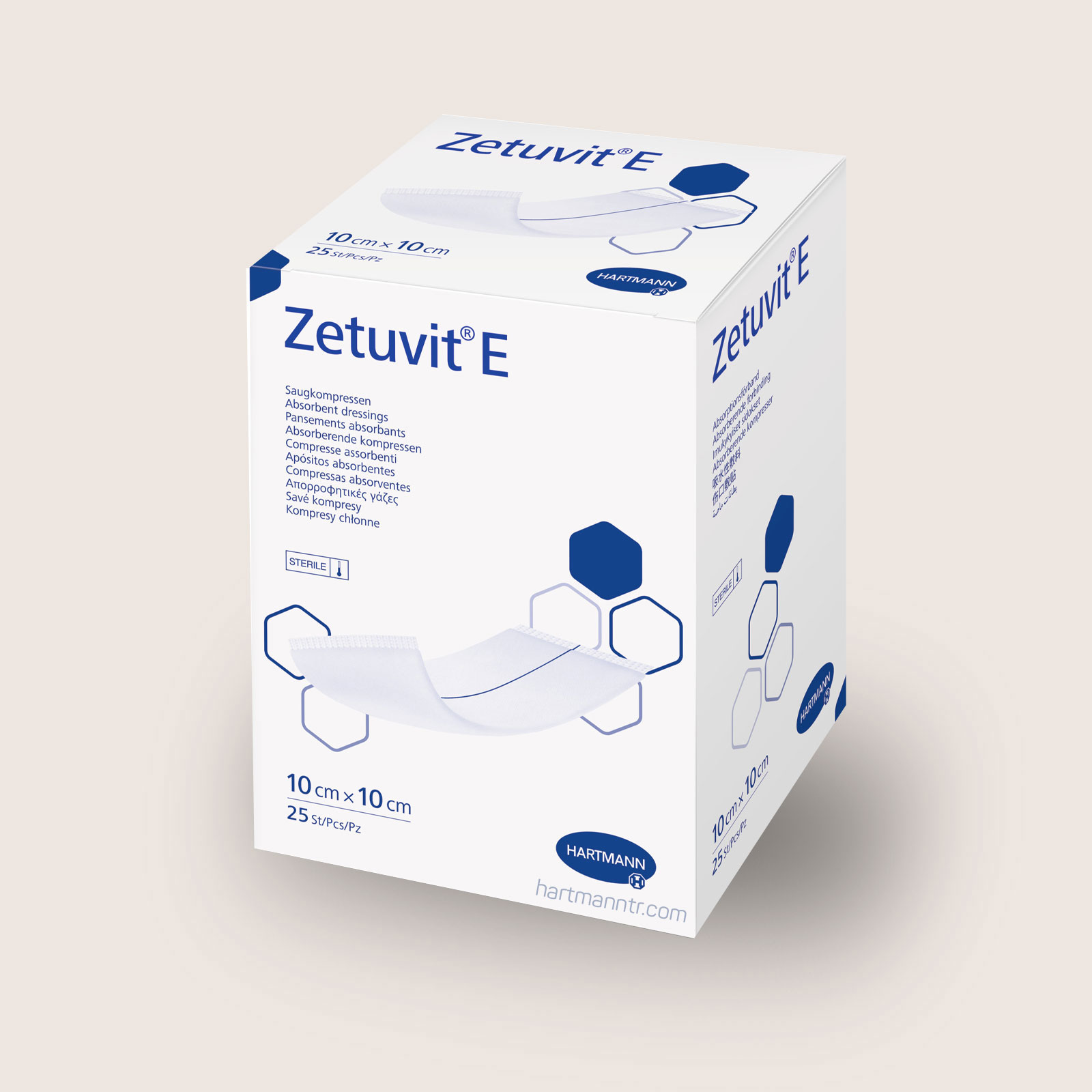 Hartmann Zetuvit E 10x10cm - Yüksek Emici Steril Yara Örtüsü
 (1 Adet)