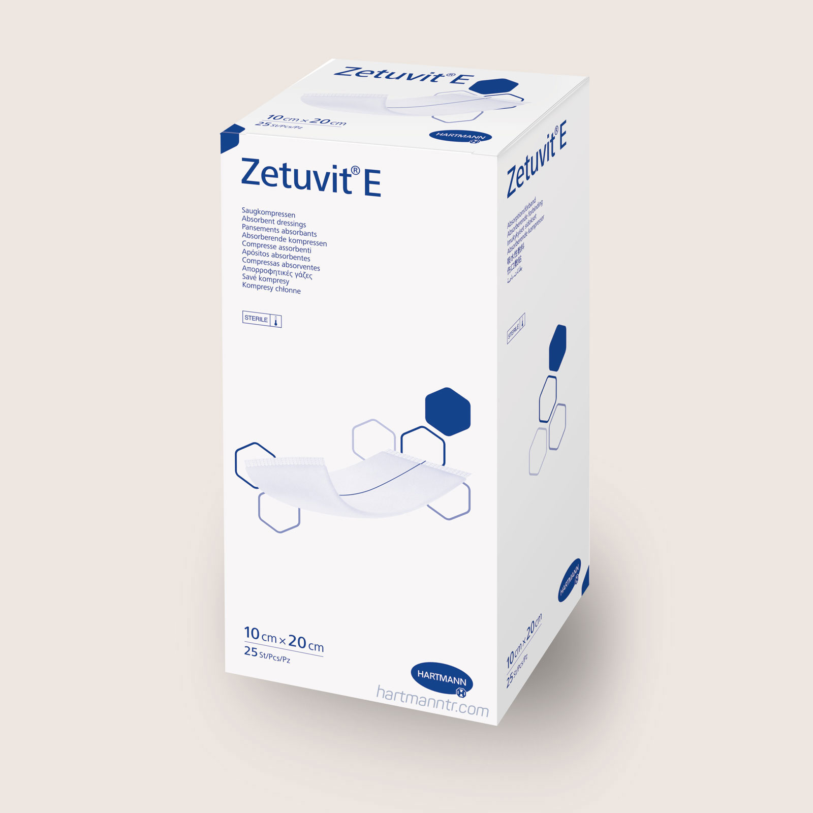 Hartmann Zetuvit E 10x20cm - Yüksek Emici Steril Yara Örtüsü
 (1 Adet)