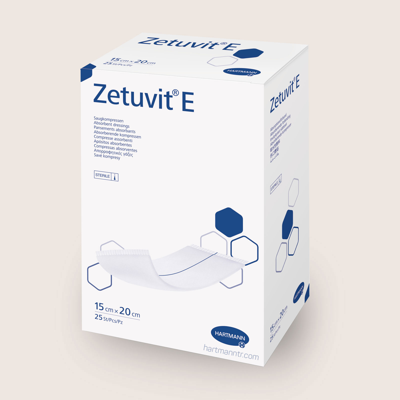 Hartmann Zetuvit E 15x20cm - Yüksek Emici Steril Yara Örtüsü
 (1 Adet)