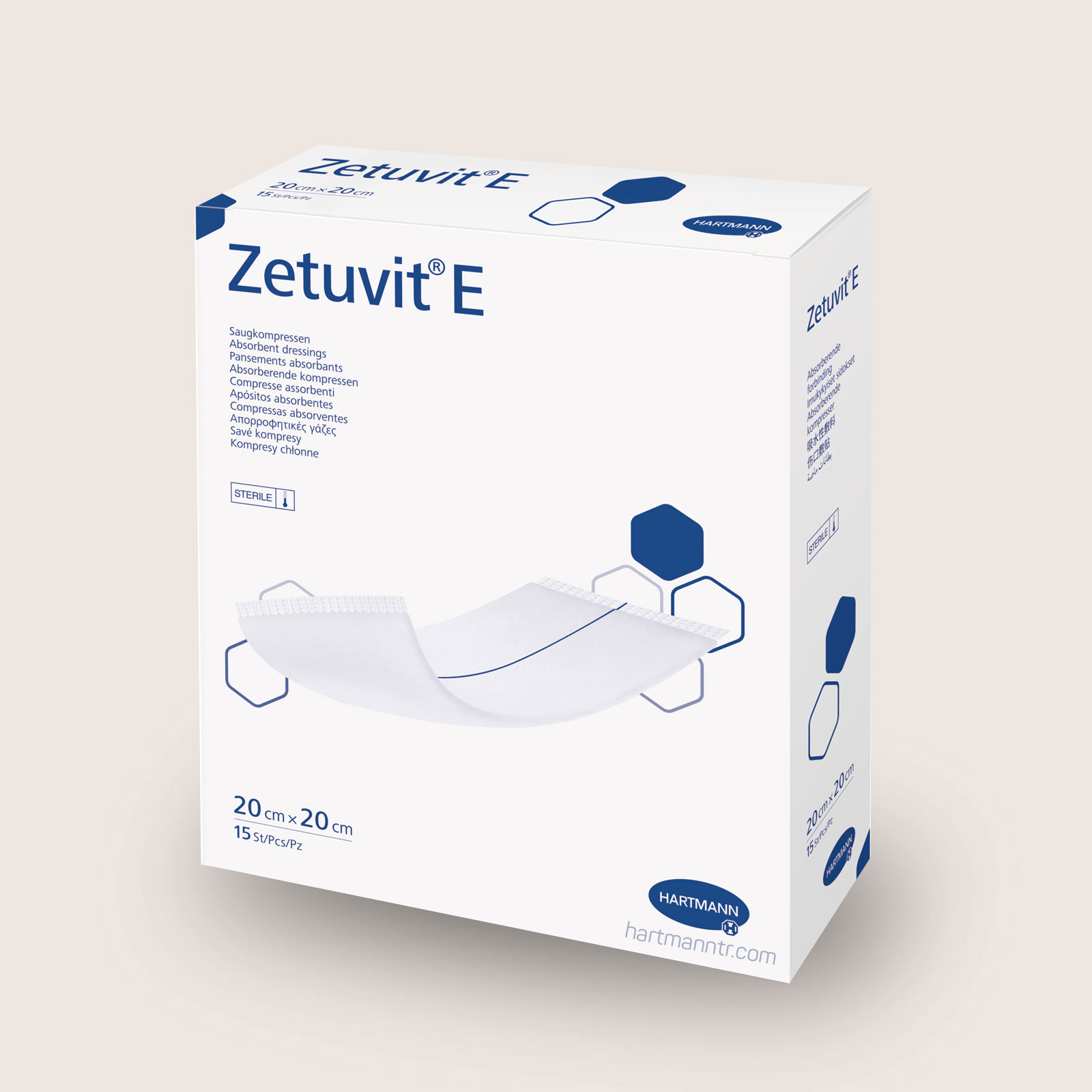Hartmann Zetuvit E 20x20cm - Yüksek Emici Steril Yara Örtüsü
 (1 Adet)