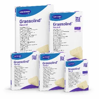 HARTMANN Grassolind Neutral vazelinli yara temas tabakası kutu ve ölçü seçenekleri