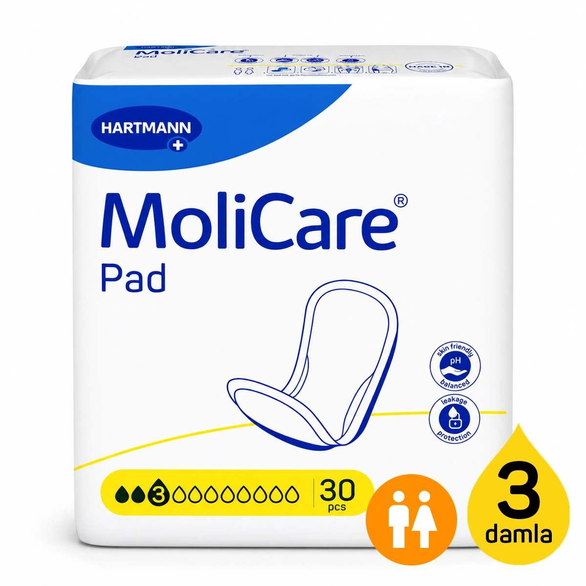 MoliCare Pad 3 Damla mesane pedi 30 adet