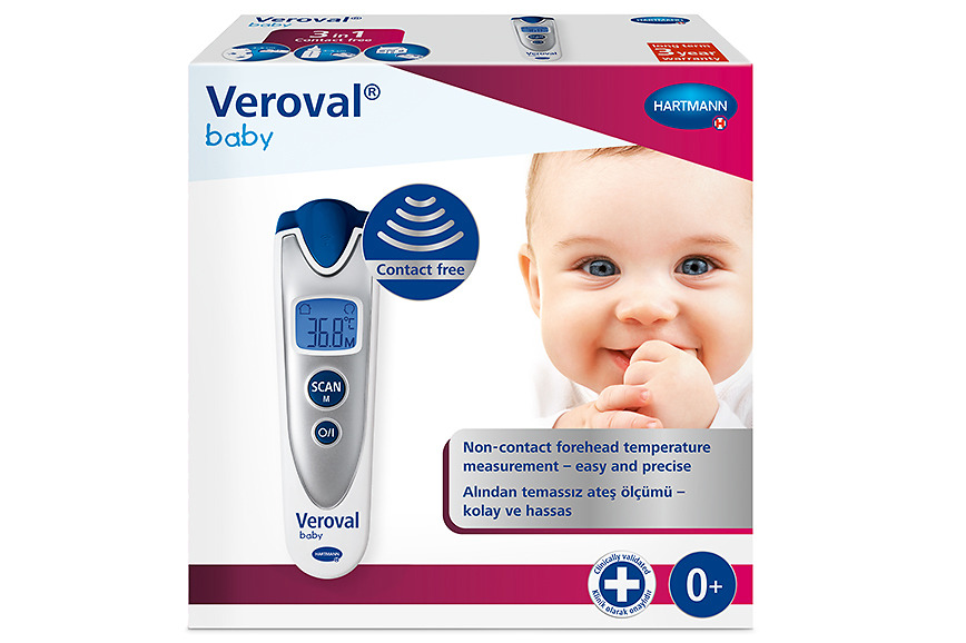 Veroval Baby temassız kızılötesi ateş ölçer ve saklama kutusu
